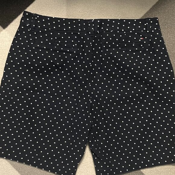 Tommy Hilfiger Navy and White Polka Dot Shorts Women's Size 12 - Picture 5 of 8